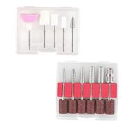 Hohopeti 11Pcs Nail Drill Bits Metal Manicure Tools with Fine Sanding Bands for Gel Removal and Nail Art Beginners Home Use