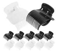 Hohopeti 12 Pcs Plastic Hair Curler Clips Hot Roller Claw Clips Heat Insulation for Women and Roller Holding Accessories