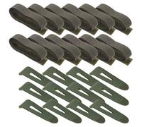 Hohopeti 12 Sets Adjustable Garment Cuff Sleeve Loop - Hiking Outerwear Cuff Tightening Fastener with Reusable Loop Tape for Winter Jackets Sleeve Closure