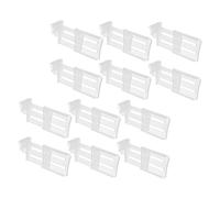 Hohopeti 12pcs Adjustable Refrigerator Side Door Clips with Extendable Fridge Drawer Dividers, Expandable Refrigerator Splitter Plates for Fridge Shelf Organization and Food Storage