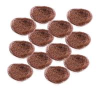 Hohopeti 12pcs Artificial Bird Nest Decorative Garden Bird Nest for Crafts Moss Landscape Ornaments Home Decor