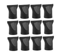 Hohopeti 12Pcs Black Hair Dryer Nozzle Replacement Material Lightweight Hairdressing Tool for Hair Dryers Suitable for Home and Salon Use