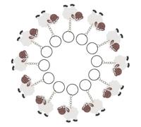 Hohopeti 12pcs Cartoon Sheep Keychain Cute Animal Pendant Hanging Decor for Bags and Party Favors Charming Sheep Keyring Accessories for Adults