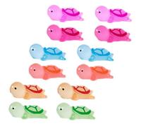 Hohopeti 12pcs Glow in The Dark Resin Turtle Figurines, Miniature Luminous Turtle Decorations for Home and Office, Large Size Night Light Animal Ornaments for Desk and Garden