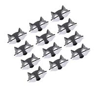 Hohopeti 12pcs Half Face Mask Face Mask Wolf Cosplay Costume Grey Felt
