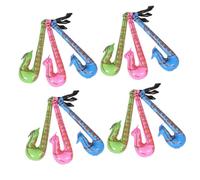 Hohopeti 12pcs Inflatable Saxophone Musical for Portable Music Instruments for Home School Outdoor Play Boost Creativity and Imagination Safe Party Props