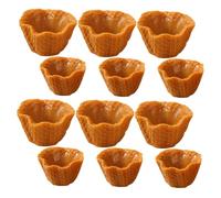Hohopeti 12pcs Mini Ice Cream Cone Models DIY Craft Supply Realistic Flat Cone Charms for Photography Props and Decor