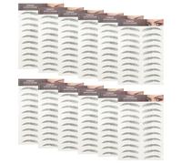 Hohopeti 12pcs Natural Imitation Eyebrow Stickers Hair-like Fake for Women Easy Application Seamless Blending with Real Brows