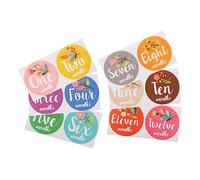 Hohopeti 12pcs Newborn Stickers Monthly Decor Countdown Countdown Shower Decorations