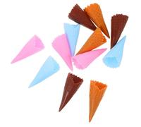 Hohopeti 12pcs Realistic Ice Cream Cone Props Lifelike Simulation Food Models for Pretend Play Safe Design for Creative Fun and Educational Exploration