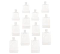 Hohopeti 12Pcs Refillable Lotion Bag Liquid Self-Supporting Suction Nozzle Bag 7.87X5.91X2.36Inch Leakproof Convenient Travel Storage PET Pa PE for Travel and Daily Life