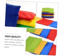 Hohopeti 12Pcs Sandbag Bright Cloth Outdoor Throwing Bags for Hand Eye Coordination and Safe Physical Play for Boys and Outdoor Games and Beach Activities Random Color