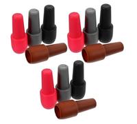 Hohopeti 12pcs Silicone Wine Stoppers for Bottles Mixed Colors Leakproof and Anti-Fall Wine Bottle Plugs Suitable for Glass and Sparkling Wine Reusable Bar Equipment