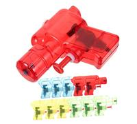 Hohopeti 12pcs Small Transparent Water Soaker Creative Water Shooter for Summer Beach Bath Play Plastic Splash Guns for Boys and Party Fun Random Color