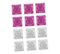 Hohopeti 12pcs Square False Eyelash Organizer Boxes with Rosy and Silver Card Inserts Portable Lash Holders for Professional Salon and Personal Use Lightweight Storage Tray Prevents Damage