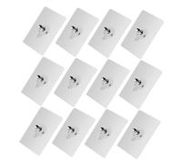 Hohopeti 12Pcs Strong Adhesive Wall Hanging Racks with Screw Nails Heavy Duty Hook Stickers for Kitchen Bathroom Bedroom No Trace Easy Tear Down Suitable for Decor Keys Pots Handbags