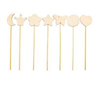 Hohopeti 12pcs Unfinished Wooden Fairy Wands DIY Craft Supplies for Creative Coloring Painting Party Decorations Safe Sticks for Classroom and Home Art Projects