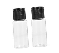 Hohopeti 15ml Pet Subpackaging Bottles 12pcs Travel Lotion Bottles Black Flip Caps for Cosmetic Sample Storage