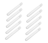 Hohopeti 15pcs Clear Plastic Test Tubes with Caps for Eyelash Brush Storage Travel-friendly Lightweight Makeup Brush Containers Protection for Eyebrow Mascara and Applicator Tools