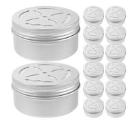 Hohopeti 15pcs Dog Scent Training Boxes Butterfly Hole Metal Containers for Nosework Scent Work Exercises and Detection Training Suitable for Indoor