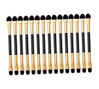 Hohopeti 15Pcs Dual-ended Eyeshadow Applicators for Women Portable Eye Shadow Brushes with Comfortable Grip Secure and Sturdy Makeup Tools for Beginners and Professionals Suitable for Home