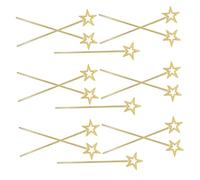 Hohopeti 15pcs Star Fairy Wand for Hollow Star Design Costume Stick Reusable S Day Halloween Accessory for Princess Cosplay Masquerade Events