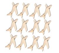 Hohopeti 15pcs Wooden Airplane Model Kit DIY Craft for Unfinished Natural Wood Plane Creative Building for Boys and Safe Retro Vintage Flying Plane