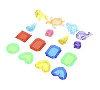Hohopeti 16PCS Diving Gemstone Pool for Sinking Swim for Treasure Hunting Beach and Pool Parties Role-playing and Decorative Underwater Play Fun