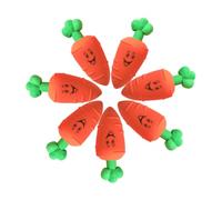 Hohopeti 16PCS Mini Carrot Erasers for Students Stationery Cute Vegetable Shaped for Exam Correction Soft Erasers Practical Study Supplies