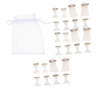 Hohopeti 16pcs Nail Art Aids Nail Polish Gel Foot Toe Spacers Toenail Spacers Foot Separator for Toes Silicone Silica Gel