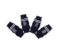 Hohopeti 16pcs Non-slip Cat Dog Leg Warmers Cute Cartoon Pet Socks for Indoor Outdoor Use Protects Paws from Cold Injury Recommended for Pets Weighing Letters