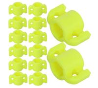 Hohopeti 18pcs 8mm Bowfishing Arrow Safety Slides Plastic Wire Guide Slider Fishing Thread Block Bow Accessory for Outdoor Archery