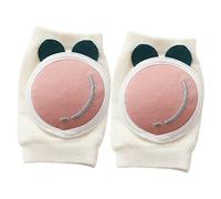 Hohopeti 1pair Boy Girl Knee Pads Breathable High Elastic Crawling Sleeves Comfortable Peach Pattern Kneepads for Crawling and Walking Soft and Sweat-Absorbing for Boy Girl