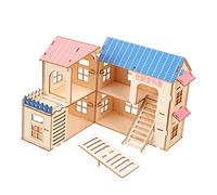 Hohopeti 1Pc Wooden Rat Room Multi Hamster Castle Hideout for Small Pets Natural Home Decor Enrichment for Healthy Growth and Relaxation