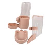 Hohopeti 1set Automatic Hanging Pet Water Dispenser Feeder for Dogs and No Overflow Safe Stable for Cage Use Lightweight Construction