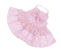 Hohopeti 1set Bunny Traction Rope Dress for Pets Lightweight Outfit Leash for Outdoor Activities Cute Floral Design