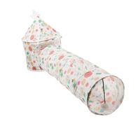 Hohopeti 1set Cat Tunnel Toys for Indoor Cats Beautiful Print Two Ways to Play for Kitten Fun and Relaxation