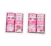Hohopeti 2 Boxes Washi Tape for DIY Scrapbook and Hand Book Decoration Stylish Patterned Adhesive Tape for Gifts Party and Stationery Crafting Convenient and Multi Purpose