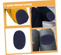 Hohopeti 2 Pair Oval Elbow Knee Patches DIY Sewing Craft Patch for Clothing Faux Suede with Prepunched for Sweaters Jackets Pants Repair and Decoration