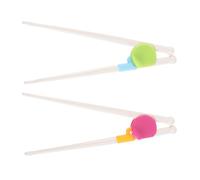 Hohopeti 2 Pairs Training Chopsticks Set with Helper for Adults Reusable Dishwasher Safe Learning Chopstick for Right Left Hand Beginners