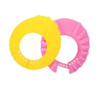Hohopeti 2 Pcs Adjustable Shower Cap Hair Washing Shield with Unique Groove Design Ear Protection Bath Visor for Boys and Soft Comfortable Fit