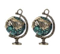 Hohopeti 2 Pcs Miniature Globe Model Dollhouse Decor Set Simulation Globe Model for Dollhouse Accessories for Pretend Play and Home Display