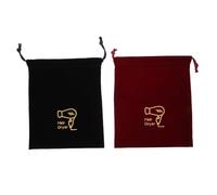 Hohopeti 2 PCS Portable Hair Dryer Drawstring Bags Soft Storage Organizer for Travel and Home Compact Hair Tool Holder with Smooth Closure Space-Saving Design for Dorms and Hotels