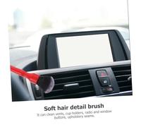 Hohopeti 2 Pcs Ultra-soft Car Detailing Brushes with Ergonomic Long Handles for Cleaning of Air Vents Interior Panels Badges and Infotainment Screens and Flexible