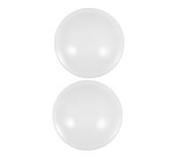 Hohopeti 2 Pcs Universal Ceiling Light Cover Round PC Material, Sturdy and Elegant Flush Mount Lamp Shade for Bathrooms and Kitchens, Stylish Office Light Cover with Sl esign