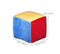 Hohopeti 2 Pieces 10Cm Plush Pocket Dice with Card Slots Educational Large Story Cubes for Classroom Games and Interactive Learning