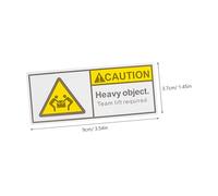Hohopeti 2 Rolls Heavy Package Stickers Each Caution Warning Labels for Shipping Overweight Boxes Team Lift Alert Adhesive Packing Stickers for Warehouse and Parcel Handling