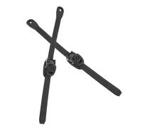 Hohopeti 2 Sets Black Plastic Roller Skate Fixing Straps Heart-Shaped Adjustable Buckles and Screws 280mm Replacement Buckle Straps for Inline Skating Shoes Portable Accessories