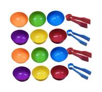 Hohopeti 2 Sets Color Sorting Cups with Clips Educational Counting for Preschoolers Safe Lightweight Material Hand Strength Building Color Recognition and Memory Development and Travel