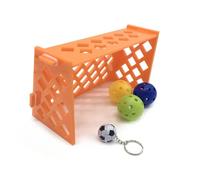 Hohopeti 2 Sets Mini Soccer Football Field Parrot Training for Birds Pet Football Playground for Parrots and Similar Birds Intelligence Development and Physical Exercise Random Random Color